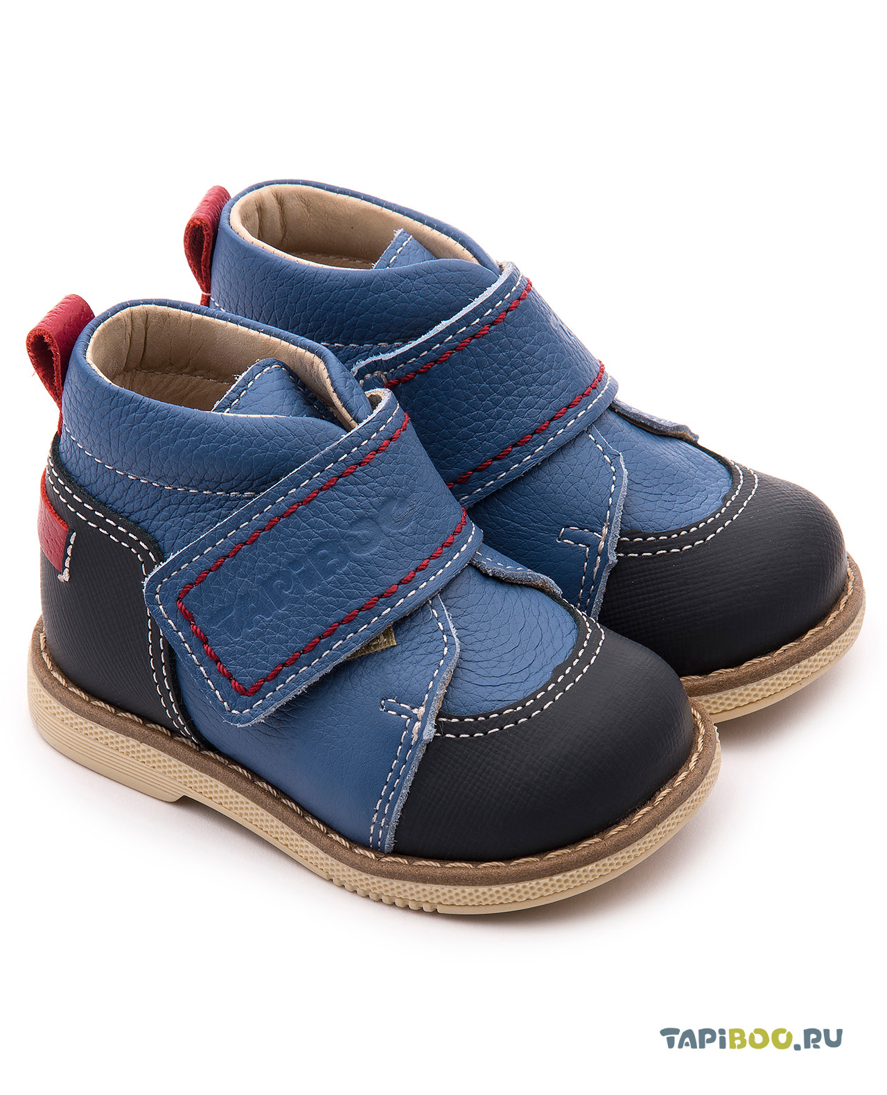 Ботинки ДЕТСКИЕ TAPIBOO ВАСИЛЁК синий (58207, 18) ботинки детские tapiboo василёк серый 71699 21